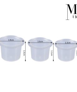 Ink Cups / Pots - Tattoo Microblading SPMU - Clear Plastic Pigment Holder