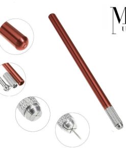 Microblading Pen - SPMU Tool - Manual Needle Microblade Holder - Chocolate Brown