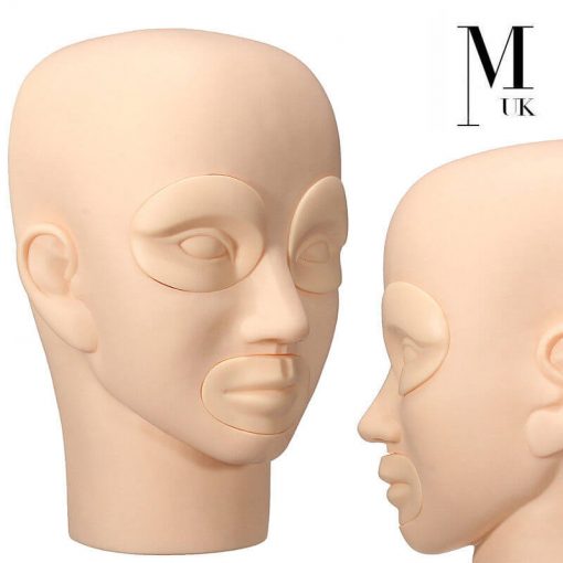 Practice Training Head - PMU Microblading Permanent Makeup Skin Mannequin Head